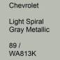 Preview: Chevrolet, Light Spiral Gray Metallic, 89 / WA813K.